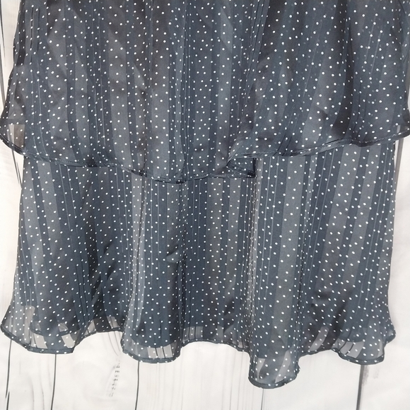 Banana Republic Pleated Tiered Sleeveless Polka Dot Dress NWT - Picture 16 of 16